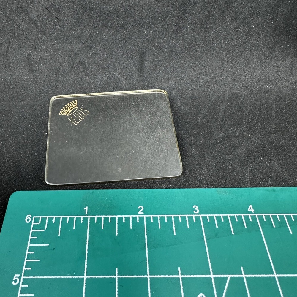 CROWN LEWIS Advertising Pocket Purse Replacement Mirror 2.75"x2.25" Vintage